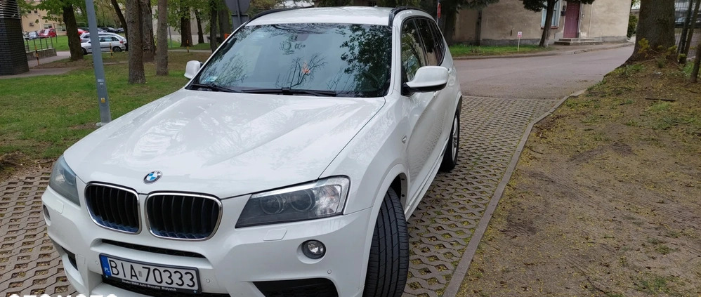 BMW X3 cena 68900 przebieg: 238323, rok produkcji 2013 z Białystok małe 436